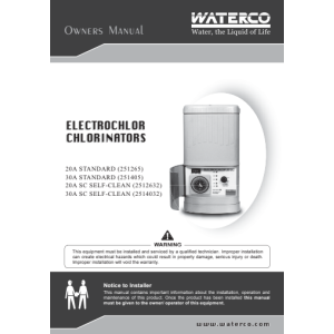 ElectroChlor Manual