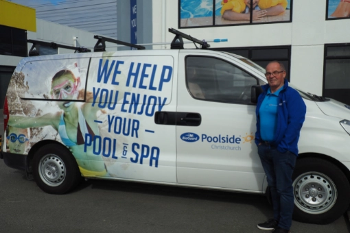 Poolside Christchurch Team - Richard With Van