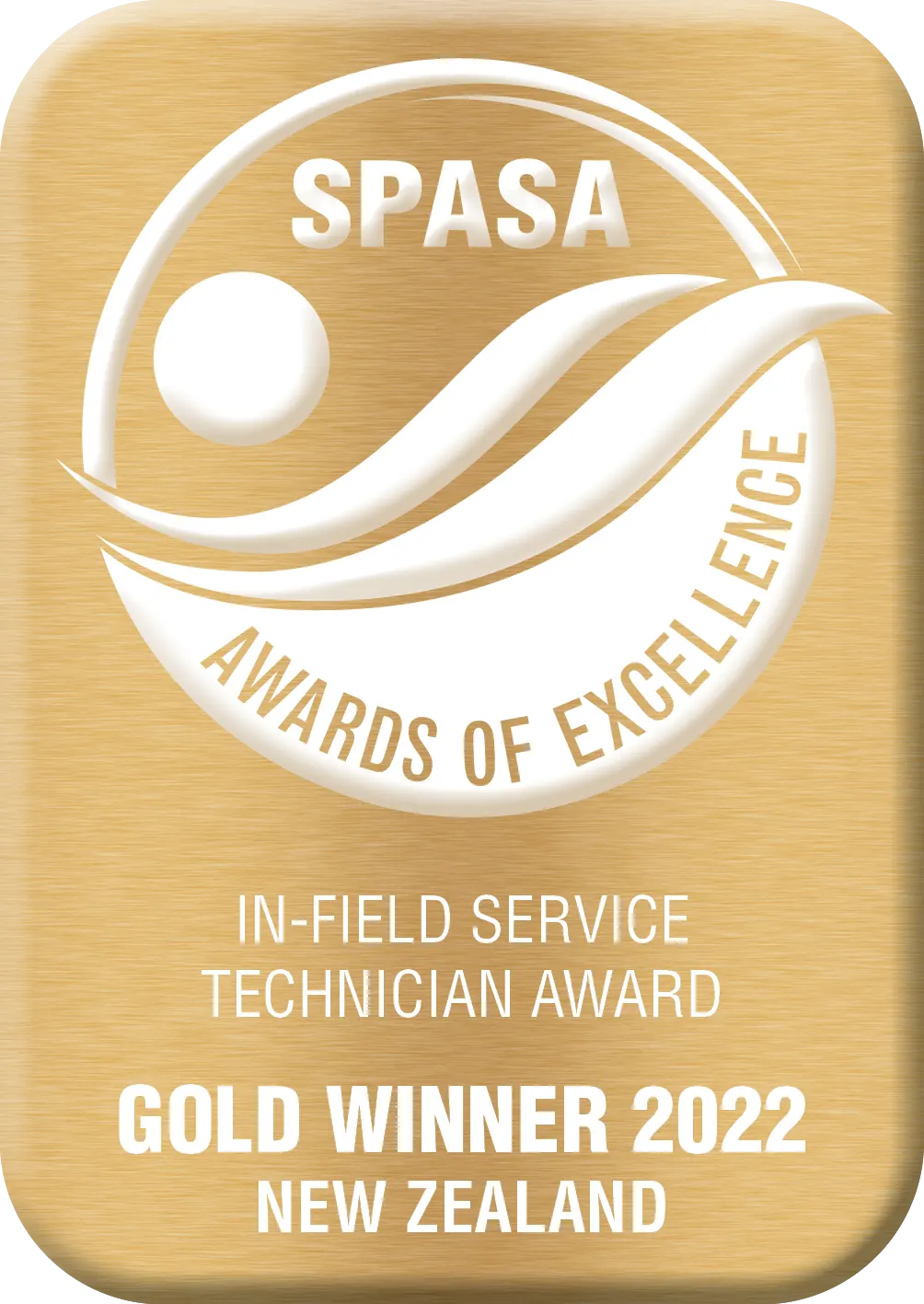 SPASA 2022 Gold Award - In-Field Service Technician