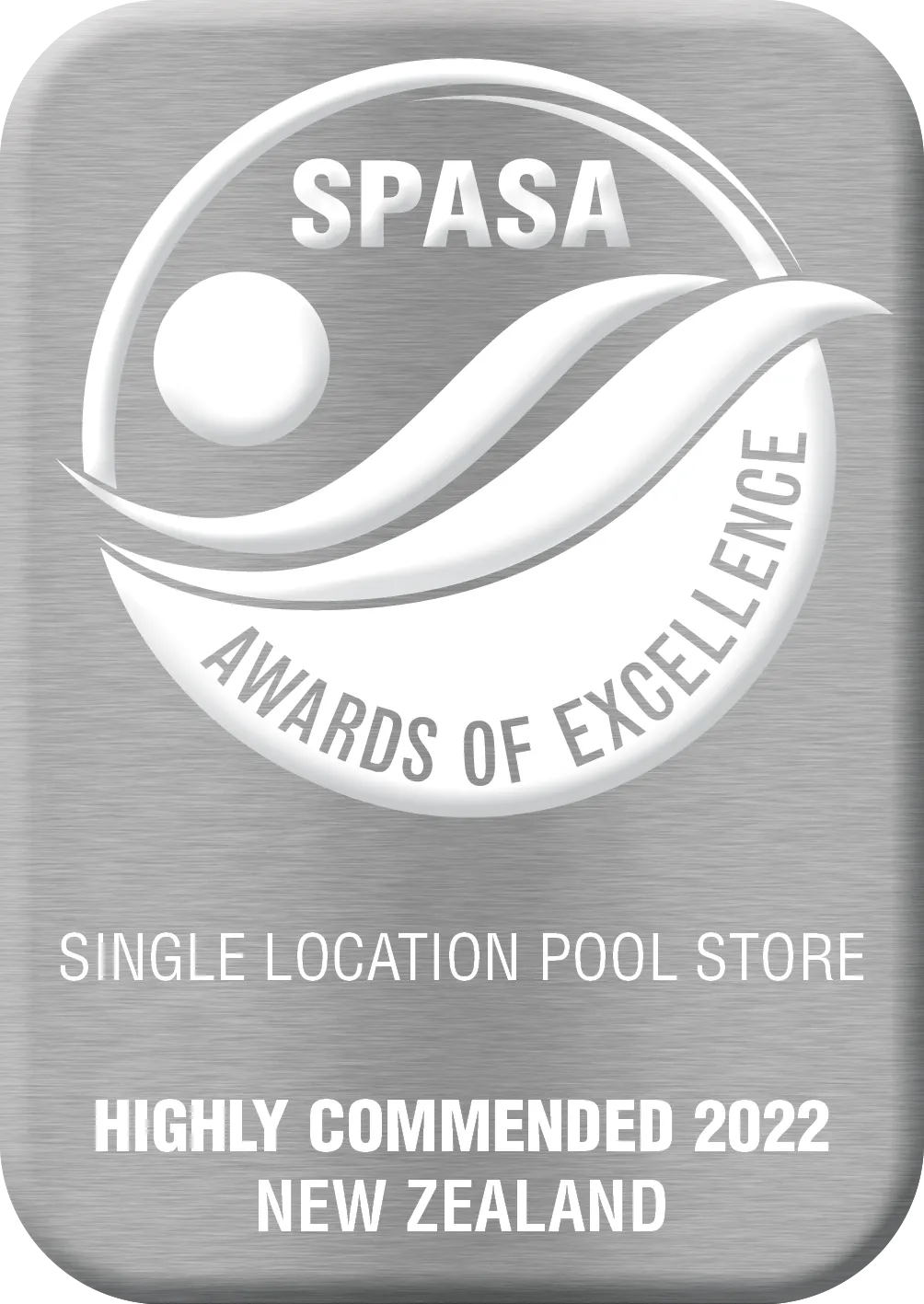 SPASA 2022 Silver Award - Single Location Pool Store